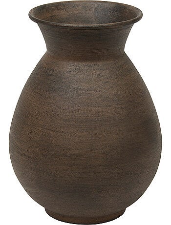 Vase boule compact en acier brossé WONJ