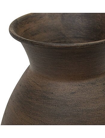 Vase boule compact en acier brossé WONJ