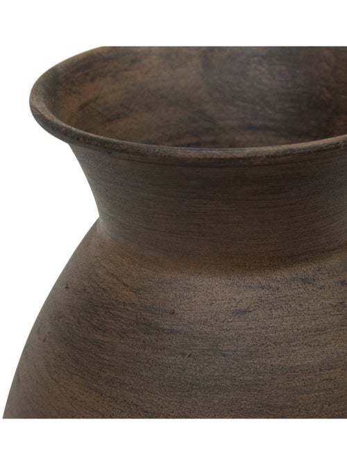 Vase boule compact en acier brossé WONJ - Kiabi