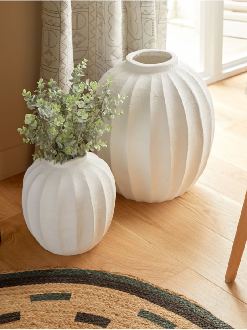 Vase boule en céramique AMIA Blanc - Kiabi