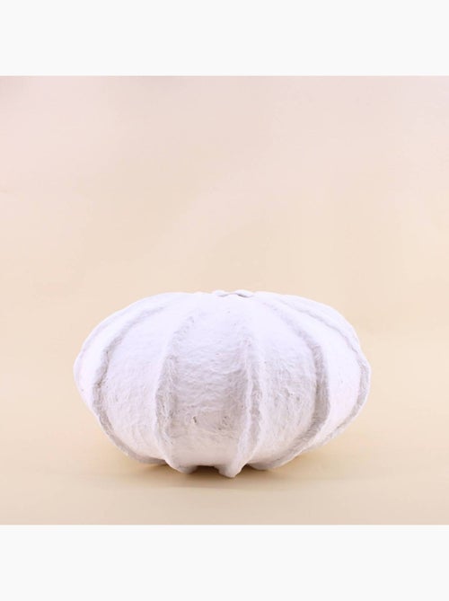 Vase boule en papier maché blanc 37cm - Kiabi