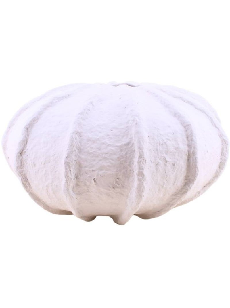 Vase boule en papier maché blanc, H37cm Blanc - Kiabi