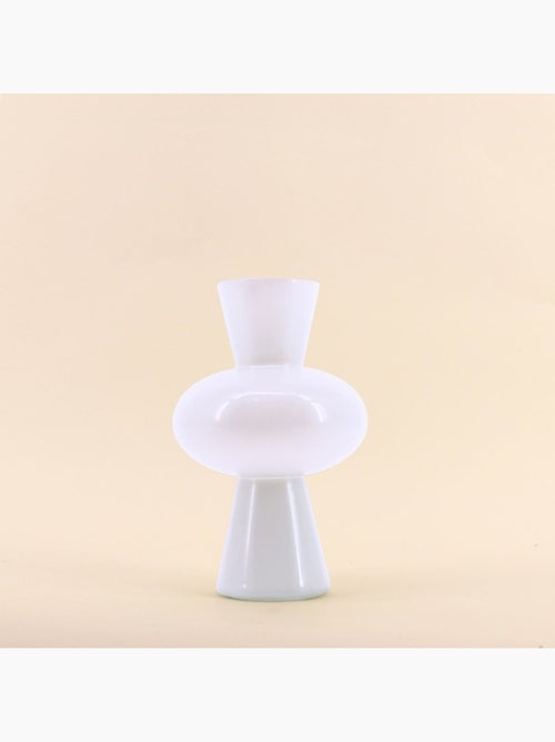 Vase boule en verre blanc 21cm - Kiabi