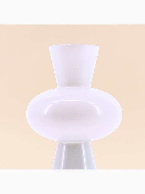 Vase boule en verre blanc 21cm - Kiabi