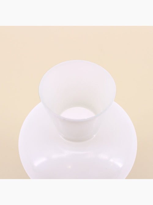 Vase boule en verre blanc 21cm - Kiabi