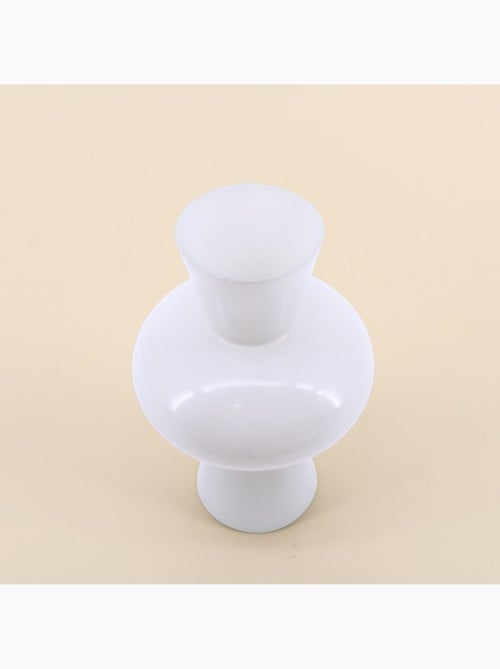 Vase boule en verre blanc 21cm - Kiabi
