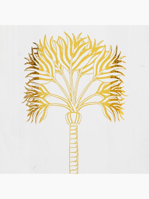 Vase bouteille en verre à motifs dorés TROPICAL BOUDOIR - Kiabi