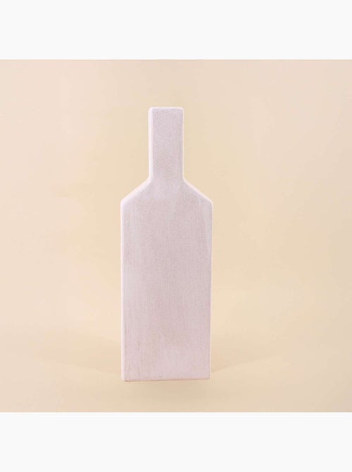 Vase bouteille géométrique en grès 48cm - Kiabi