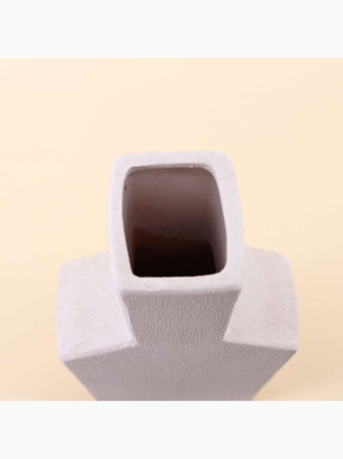 Vase bouteille géométrique en grès 48cm - Kiabi