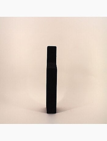 Vase bouteille géométrique en grès, H48cm