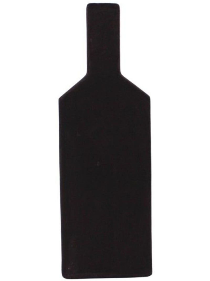 Vase bouteille géométrique en grès, H48cm Noir - Kiabi