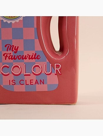 Vase bouteille lessive rose 29cm