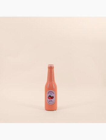 Vase bouteille limonade rose 24cm