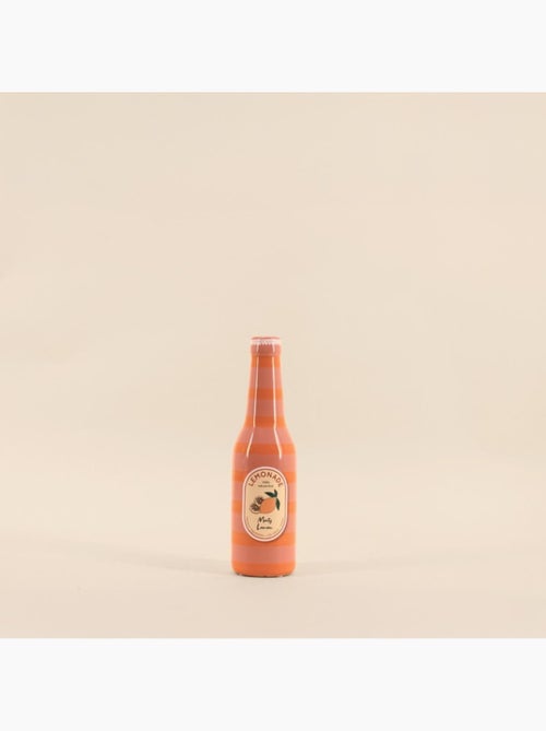 Vase bouteille limonade rose et orange, H24cm - Kiabi