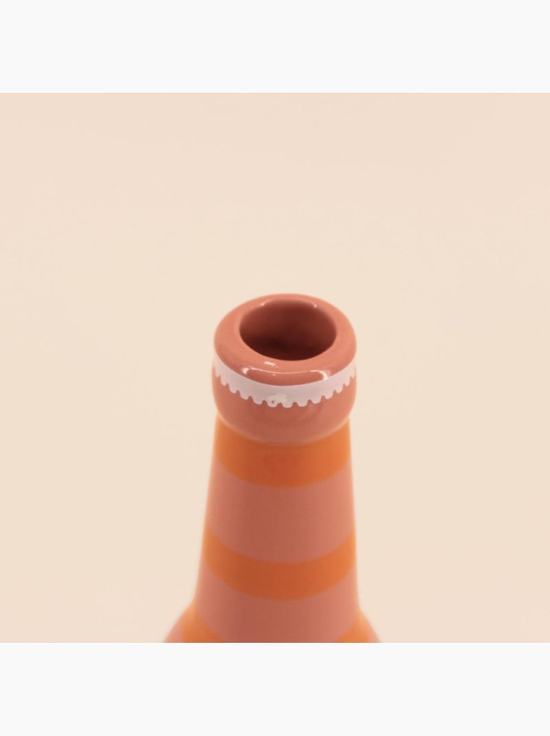 Vase bouteille limonade rose et orange, H24cm Rose - Kiabi
