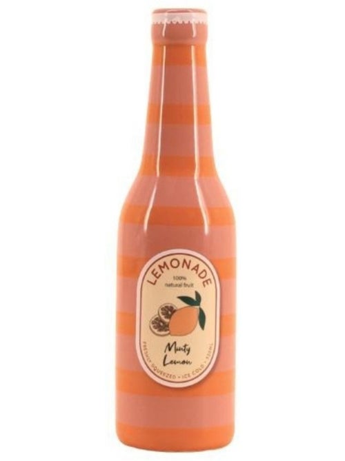 Vase bouteille limonade rose et orange, H24cm - Kiabi