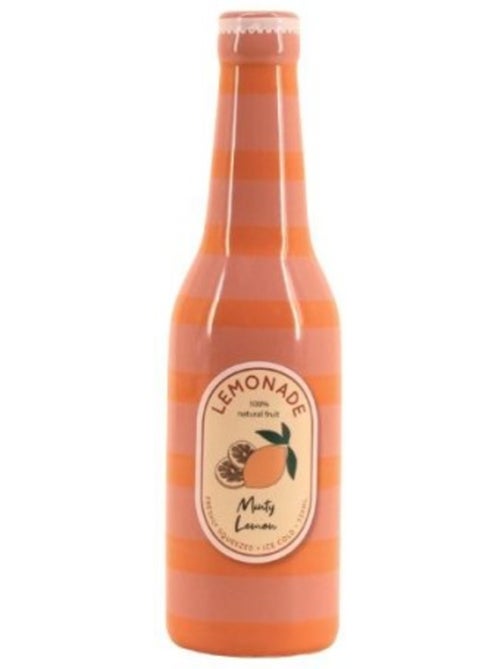 Vase bouteille limonade rose / orange 24cm - Kiabi