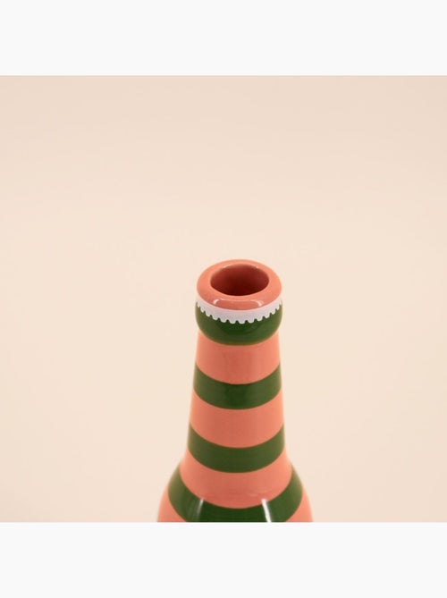 Vase bouteille limonade rose / vert 24cm - Kiabi
