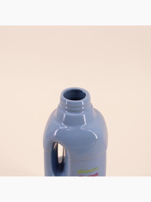 Vase bouteille nettoyant voiture bleu 26cm - Kiabi