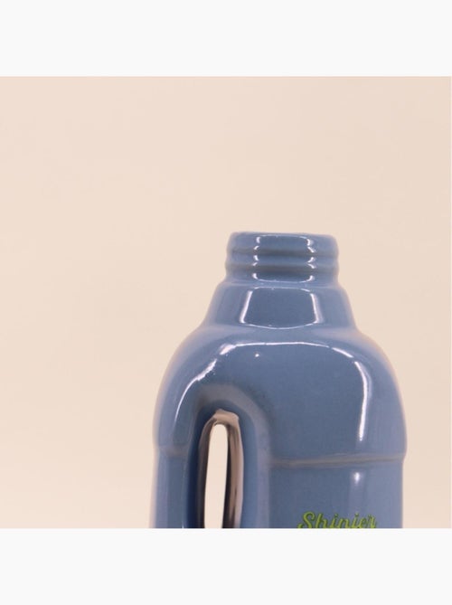Vase bouteille nettoyant voiture bleu 26cm - Kiabi