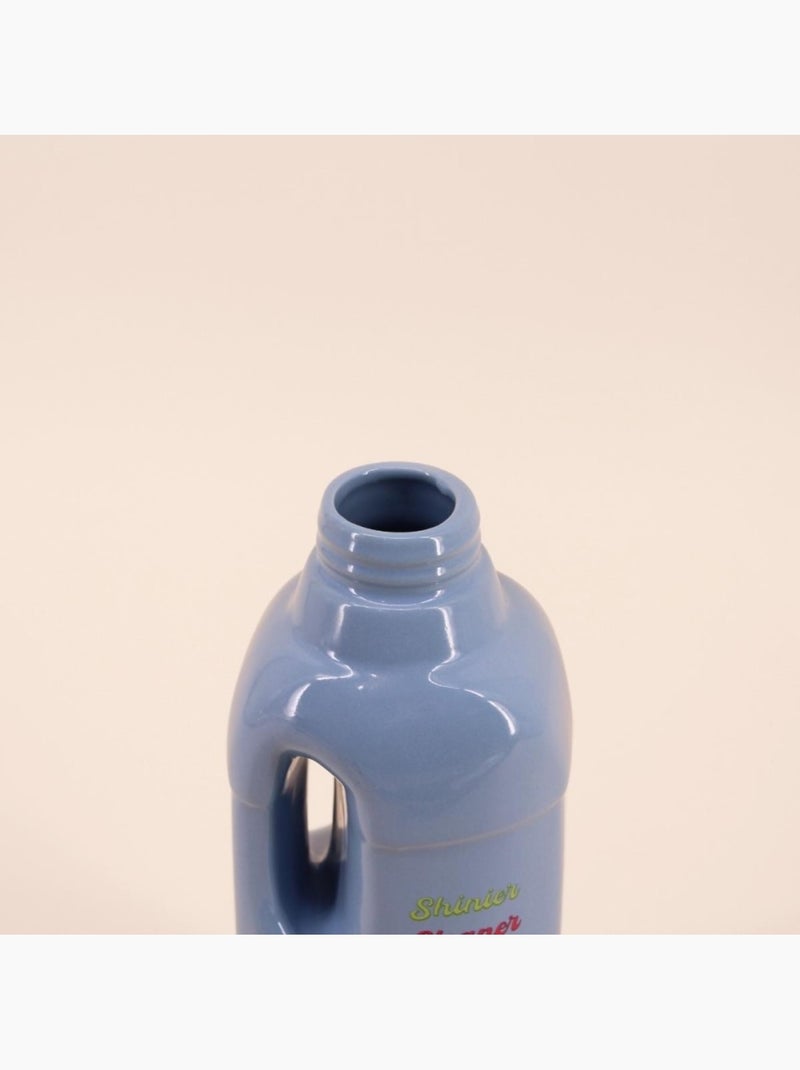 Vase bouteille nettoyant voiture bleu, H26cm Bleu - Kiabi