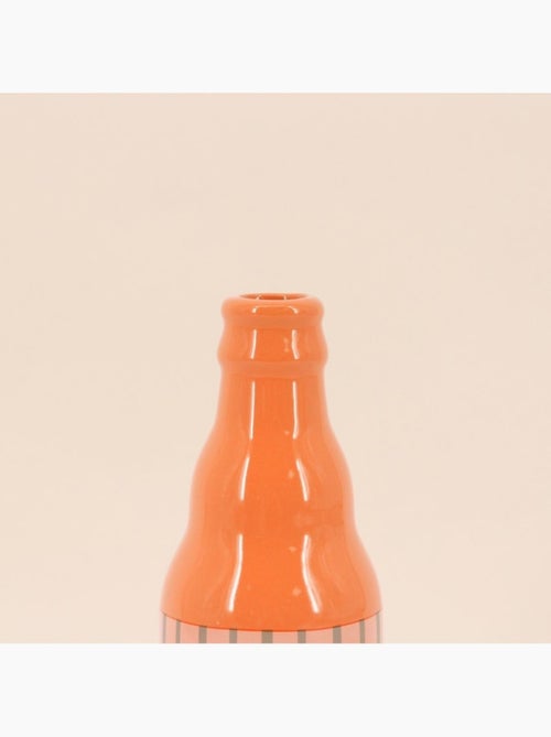 Vase bouteille palmier orange 24cm - Kiabi