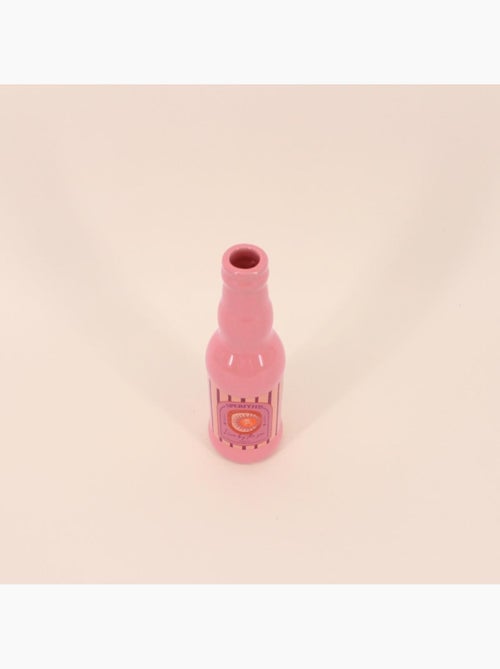 Vase bouteille soleil rose 22cm - Kiabi