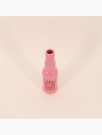 Vase bouteille soleil rose, H22cm