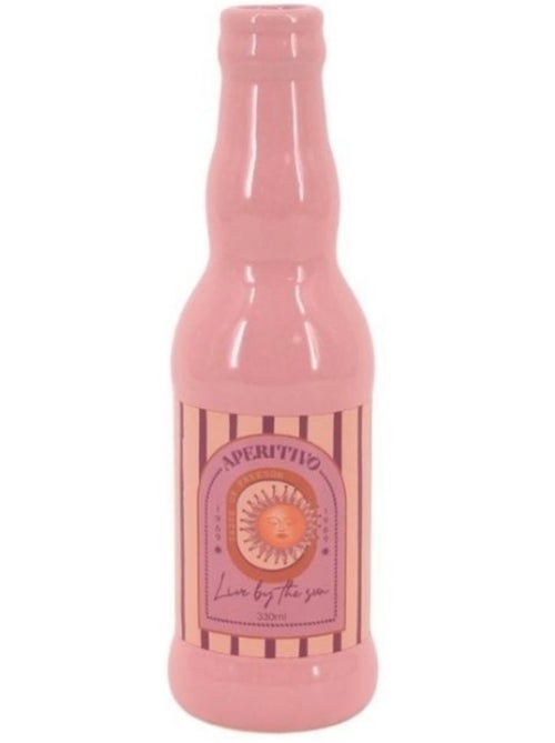 Vase bouteille soleil rose, H22cm - Kiabi