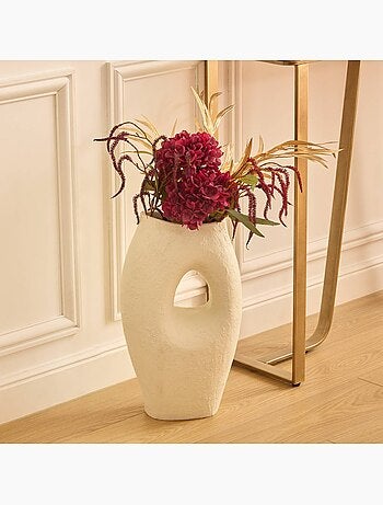Vase Brea H.51cm blanc