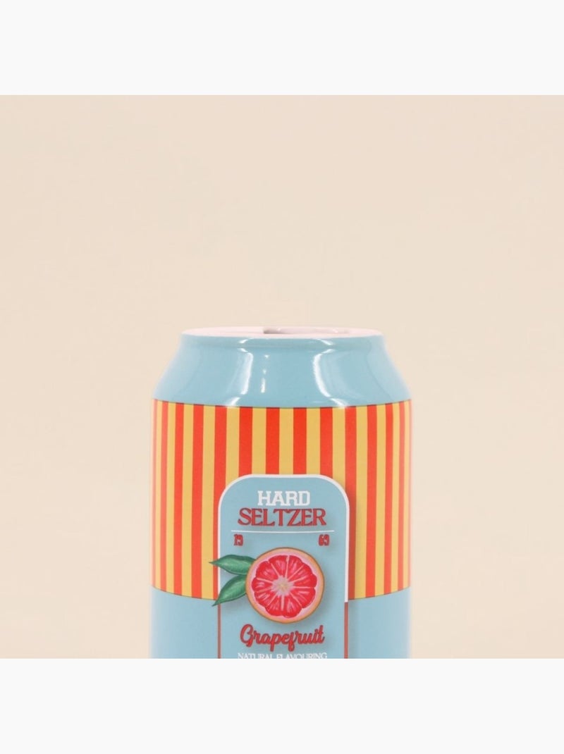 Vase canette limonade bleu et orange, H11cm Bleu - Kiabi