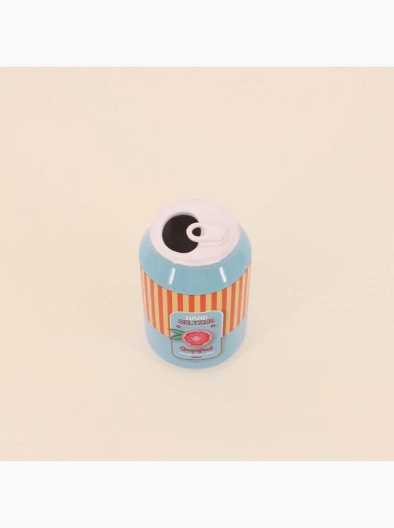 Vase canette limonade bleu et orange, H11cm Bleu - Kiabi