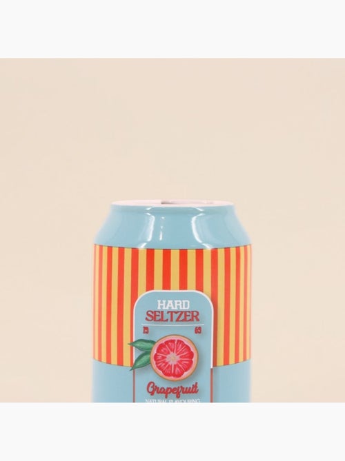 Vase canette limonade bleu, orange11cm - Kiabi