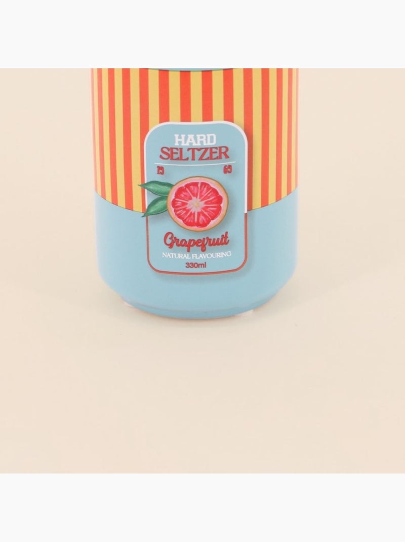Vase canette limonade bleu, orange11cm Bleu - Kiabi