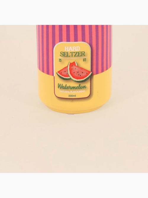 Vase canette limonade jaune, rose 11cm - Kiabi