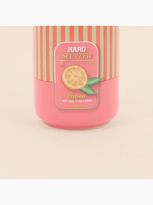Vase canette limonade parme, jaune 11cm - Kiabi