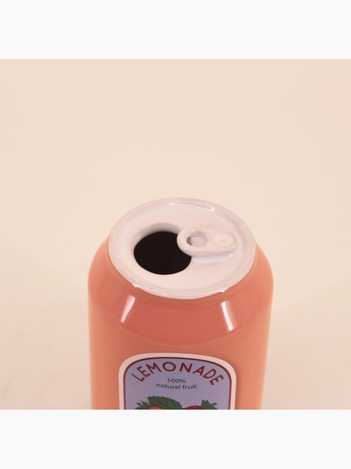 Vase canette limonade rose 11cm - Kiabi