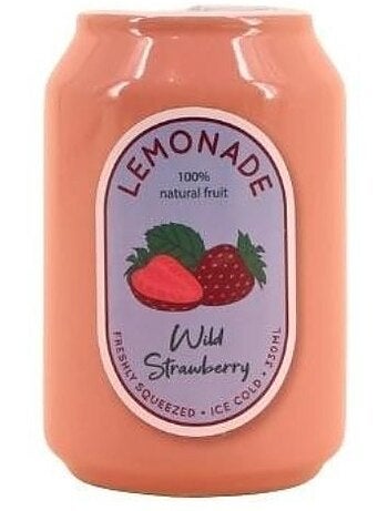 Vase canette limonade rose, H11cm