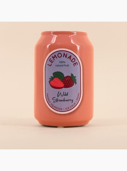 Vase canette limonade rose, H11cm - Kiabi