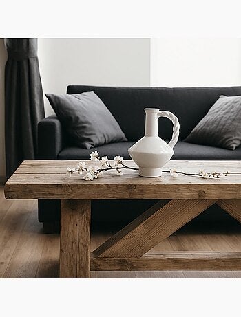 Vase céramique anse torsadée 24cm