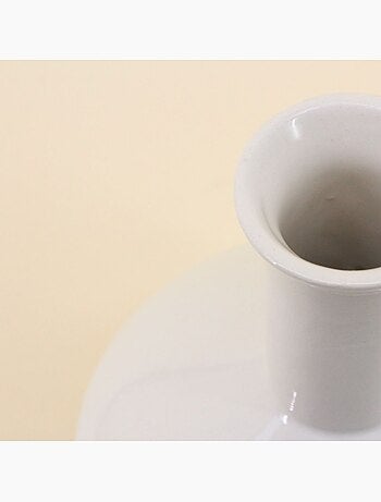 Vase céramique anse torsadée, H24cm