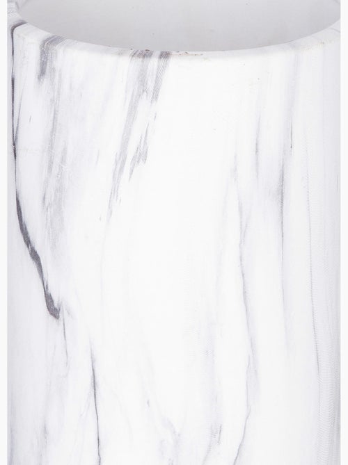 Vase céramique forme tube, aspect marbre - Atmosphera - Kiabi
