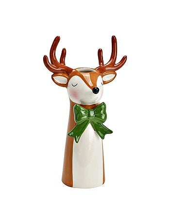 Vase Cerf avec noeud en céramique