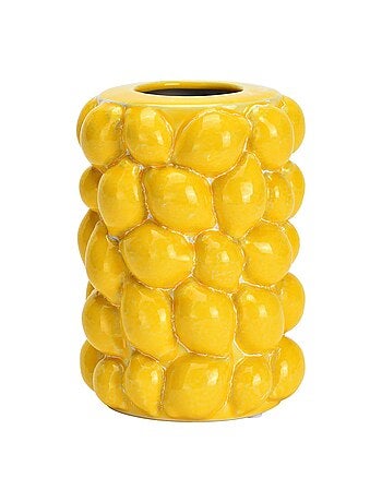 Vase citron en céramique