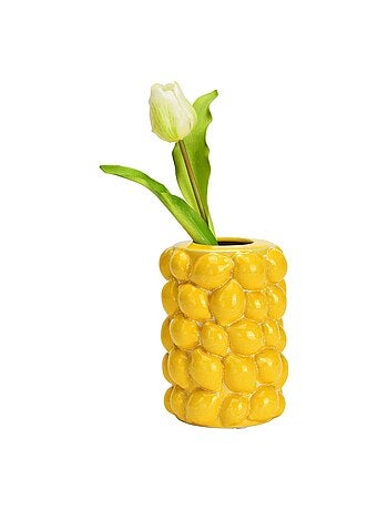Vase citron en céramique
