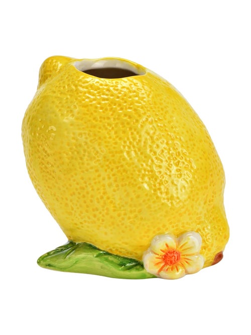 Vase citron et fleur en céramique - Kiabi