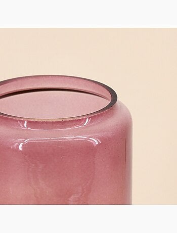 Vase coloré jaune et rose 20cm