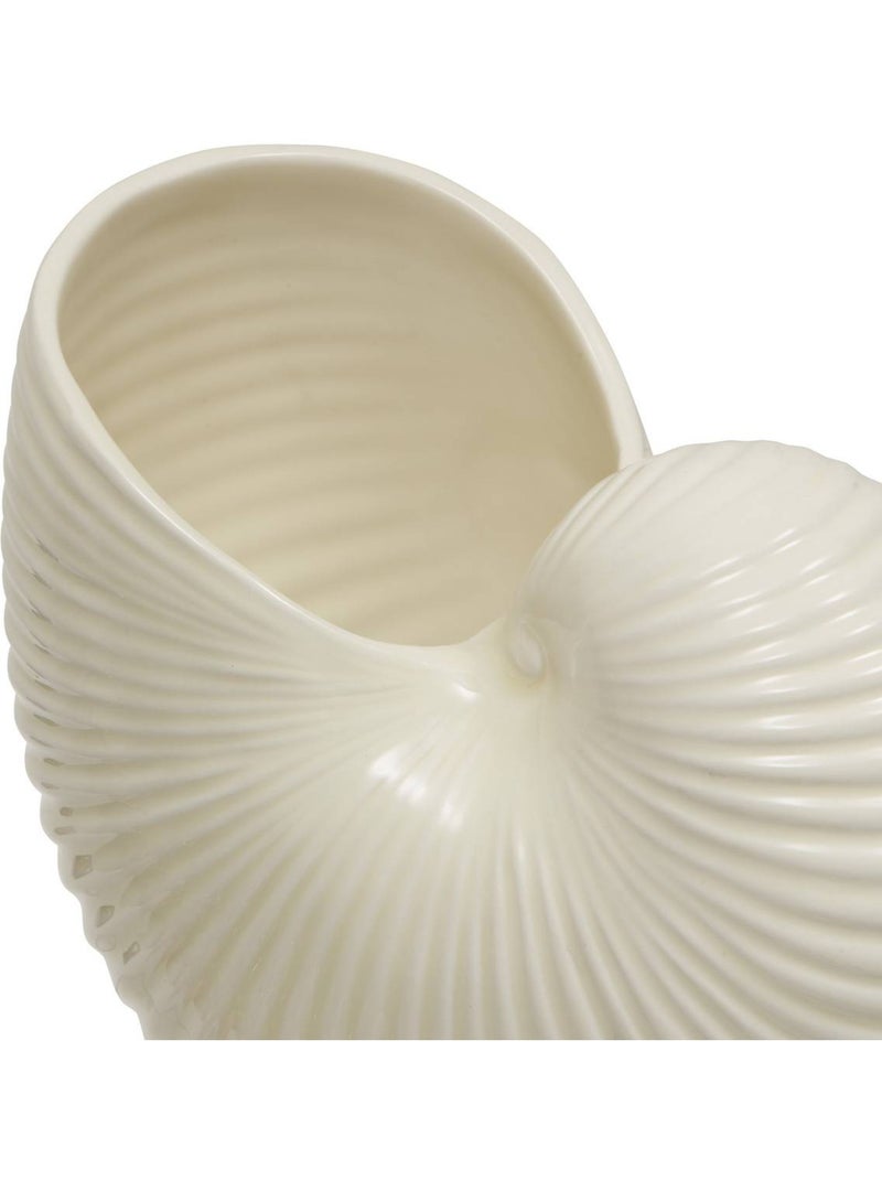 Vase coquillage nautile en dolomite OCEA Blanc - Kiabi