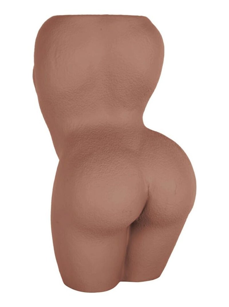 Vase corps de femme en poly résine LADY Orange - Kiabi