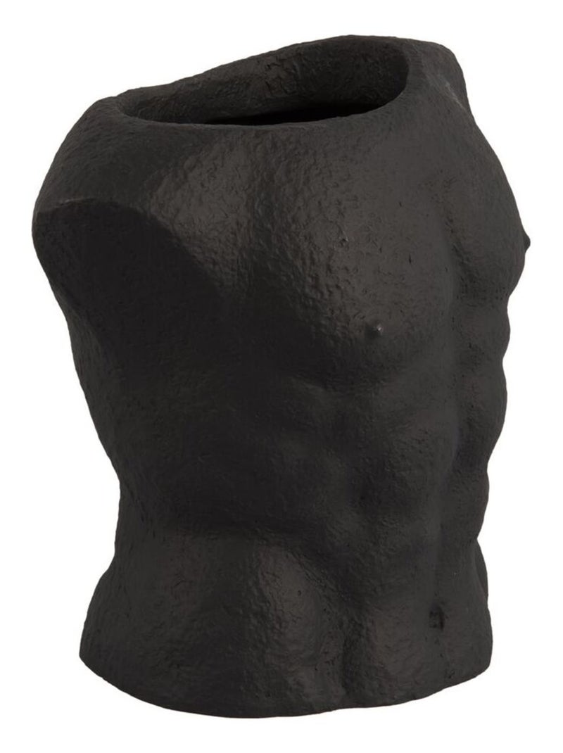 Vase corps d'homme en poly résine Noir - Kiabi